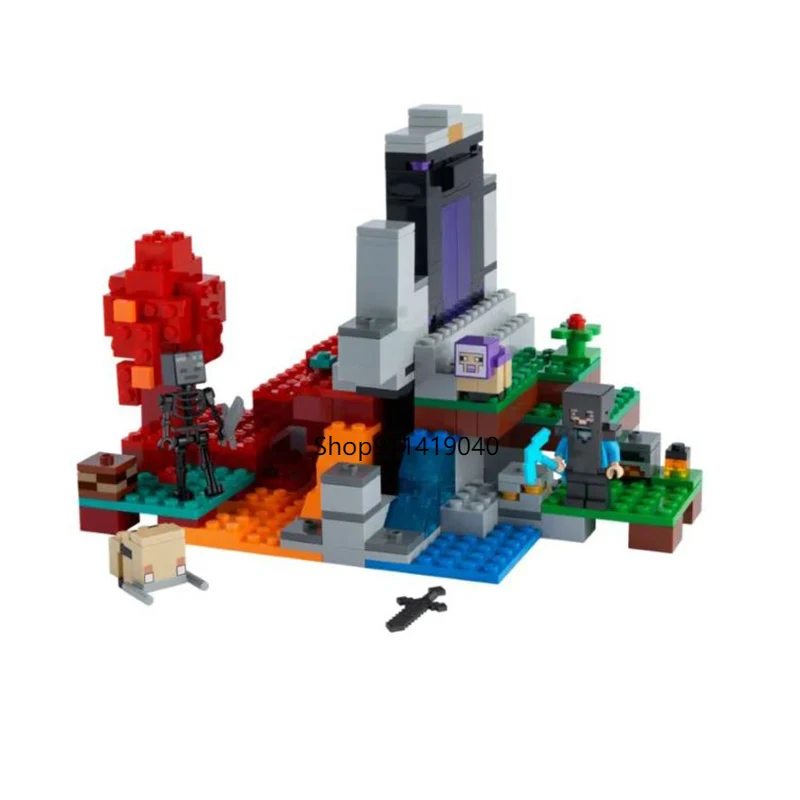 

Конструктор «разрушенный портал», совместимый с 322 блоками, 21172 шт.