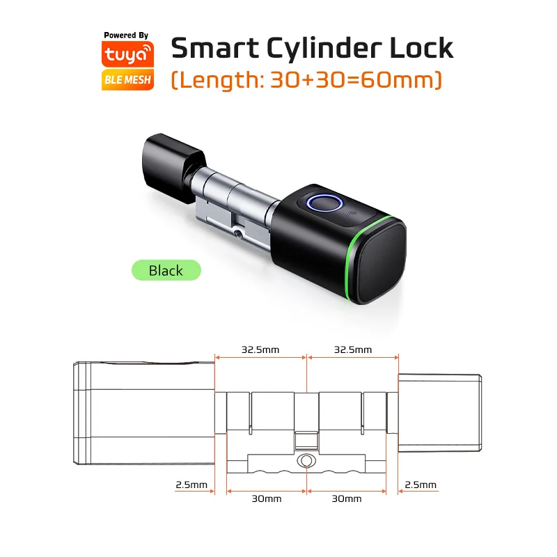 

Euro Tuya Smart Fingerprint Electronic Lock K1