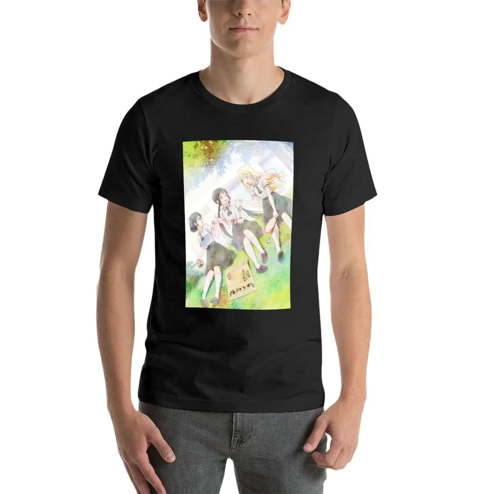 Футболка Asobi Asobase футболка с рисунком мужские футболки большого размера