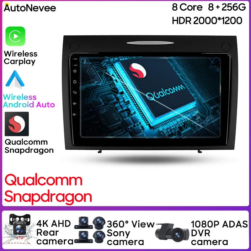 

Android 13 для Mercedes-Benz SLK-Class SLK Class R171 2004 - 2011 Автомобильное радио Видео Мультимедийный плеер GPS Carplay 2DIN DVD PSD