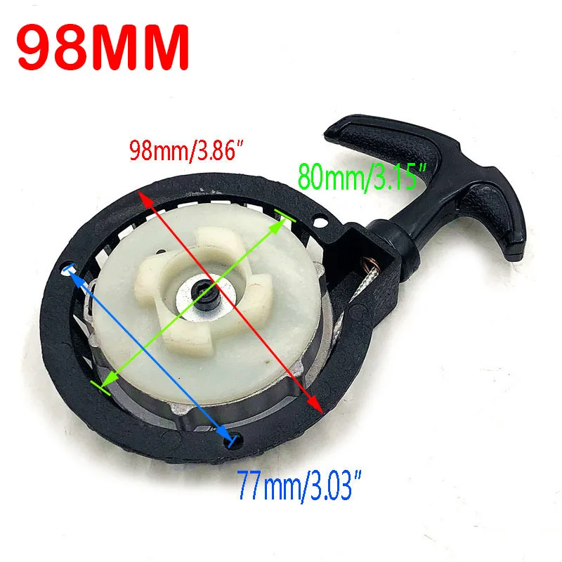 

Пусковое устройство из алюминиевого сплава, легко подходит для 47cc 49cc 2 Stoke, карманный мини-внедорожник для питбайка, мотоцикла, квадроцикла