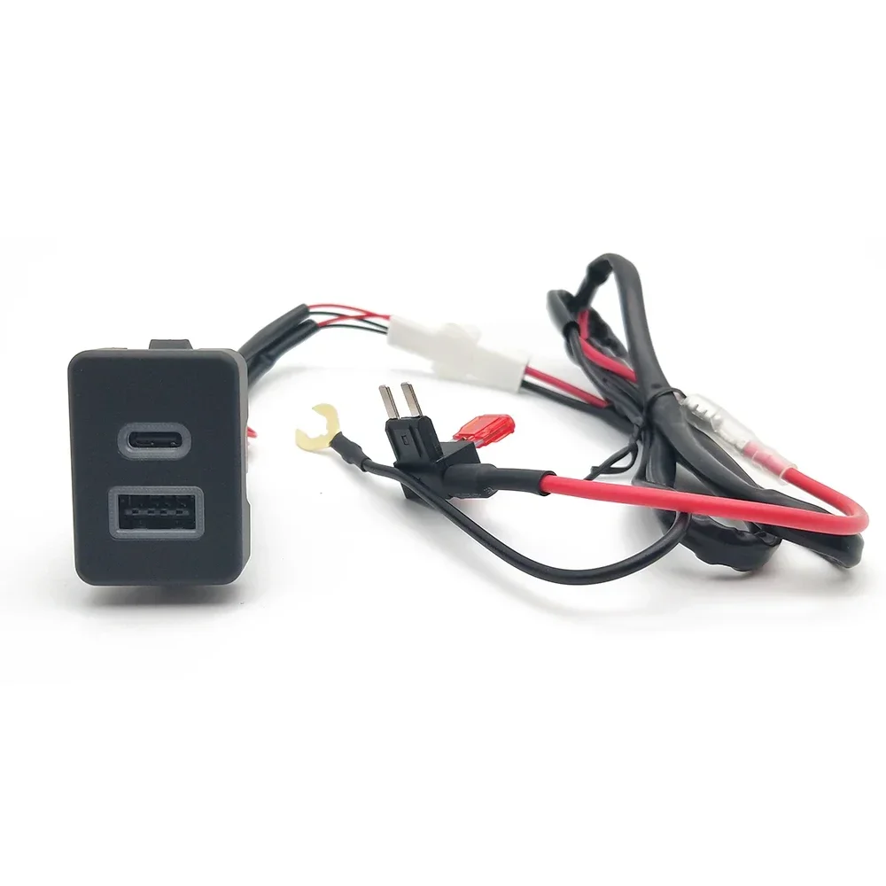 

1 шт. модифицированное автомобильное быстрое зарядное устройство с двумя разъемами QC3.0 USB PD Type C для зарядки телефона, адаптер для Ford Transit, аксессуары