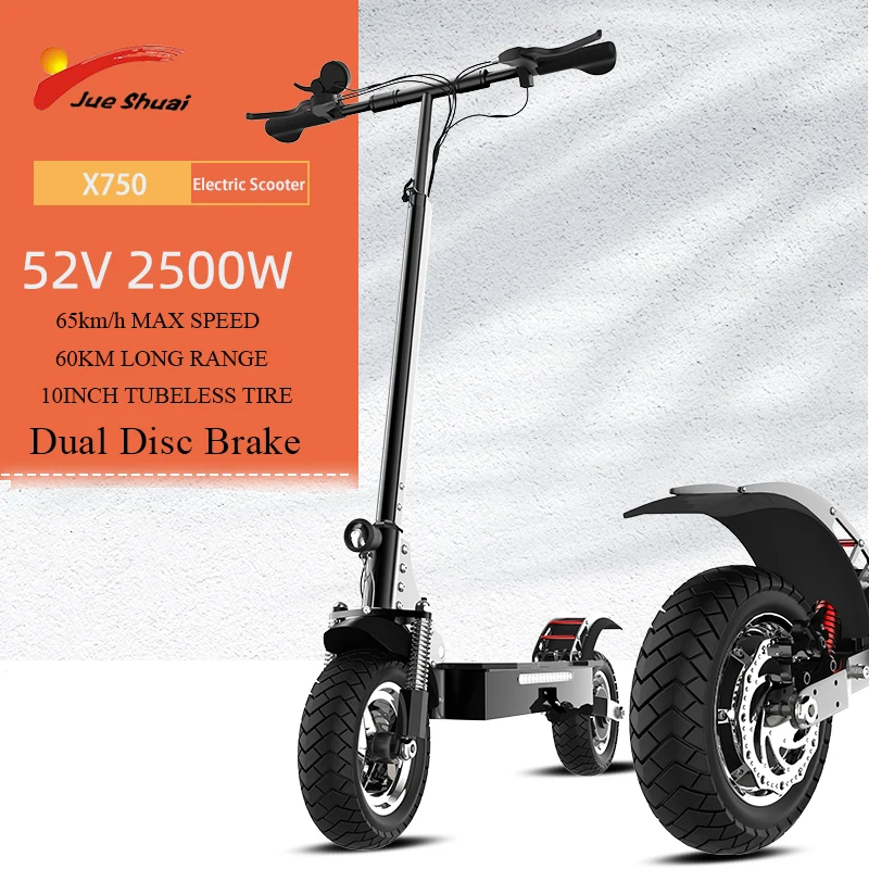 

X750 Electric Scooter Adults 2500W Motor Power up to 37.5 MPH Top Speed & 40 Miles Long Range 300 Lbs Max Load Foldable Scooter
