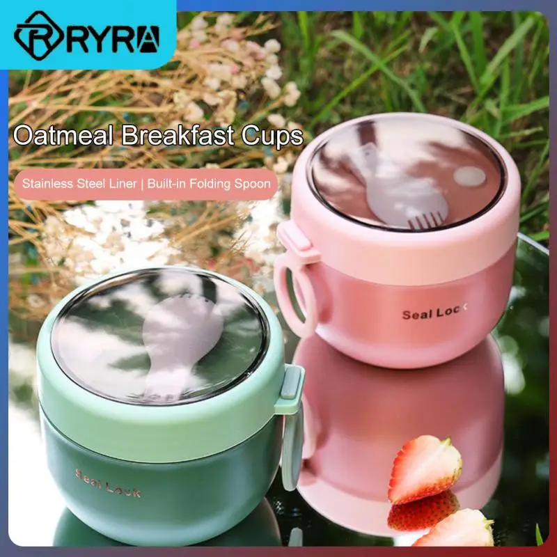 Portable Insulated Soup Thermal Container Cute Shape Drinking Cup Stainless Steel Food Containers Vacuum Flasks Thermo For Gifts