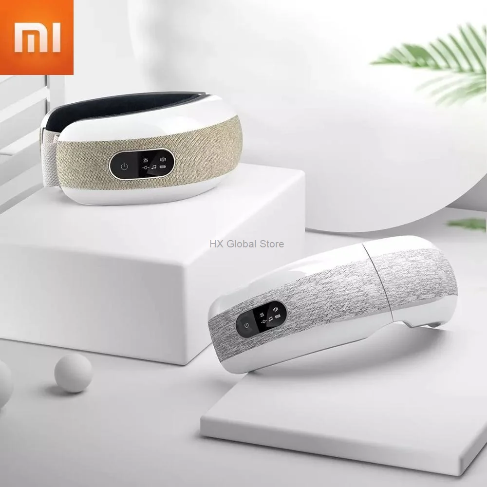 

Xiaomi XGEEK E6 Smart Eye Massag 4 Modes Bluetooth Music er Hot Compress Kneading Pressing Foldable Eye Patch 2colors