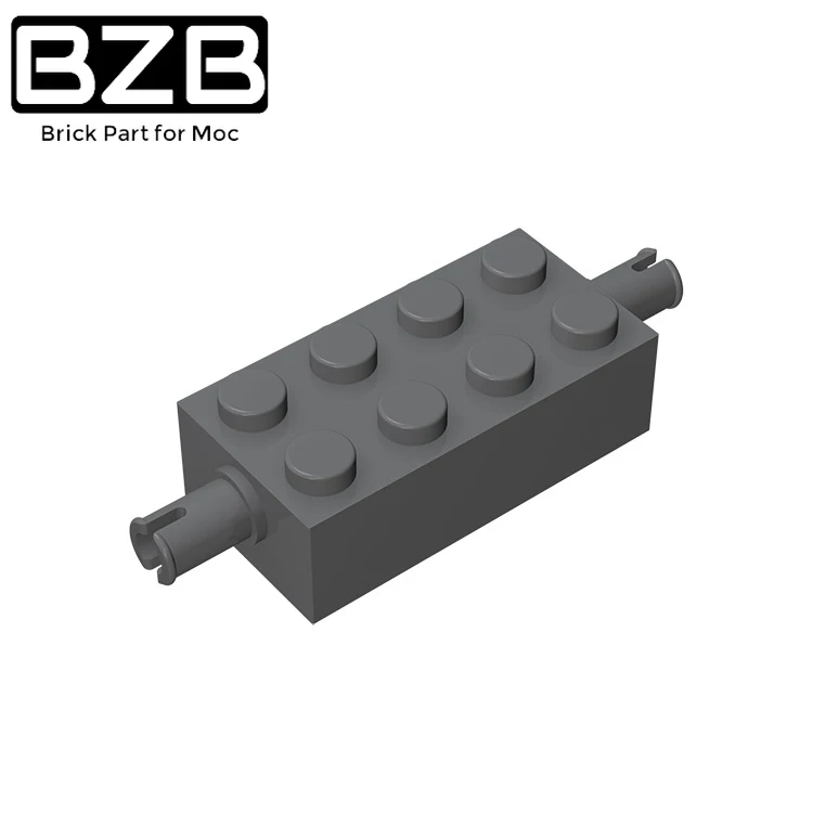 

BZB 10 шт. MOC 6249 модифицированный Кирпич 2x4 с контактами совместимые сборы детали для строительных блоков пазл DIY Edu детская игрушка