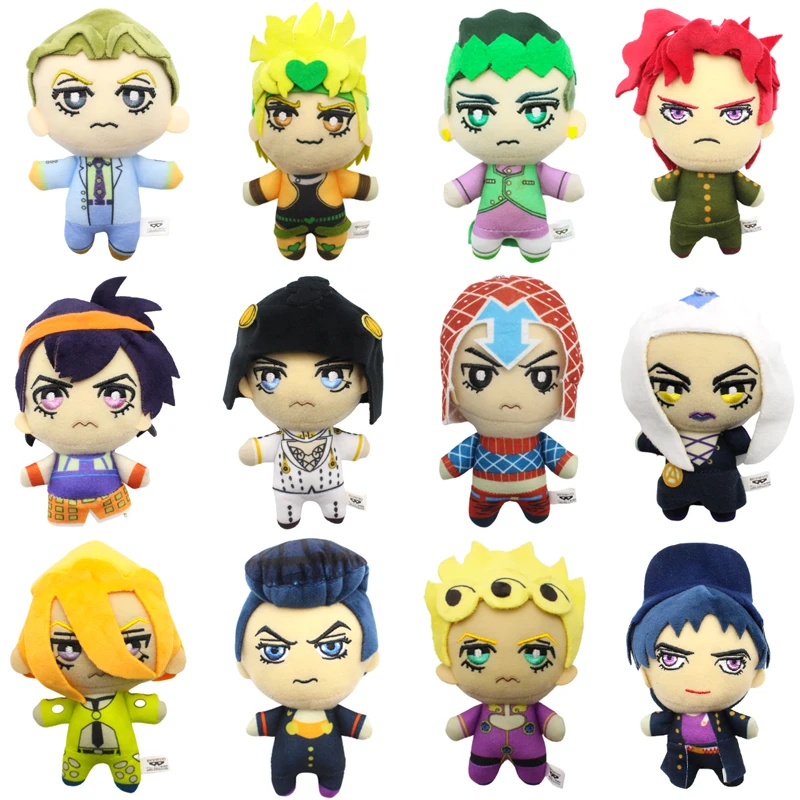 JAPAN JoJos Bizarre Adventure Golden Wind Buccellati Abbacchio Fugo Yoshikage Kira Rohan Kishibe Josuke Joseph Kars Plush Toy