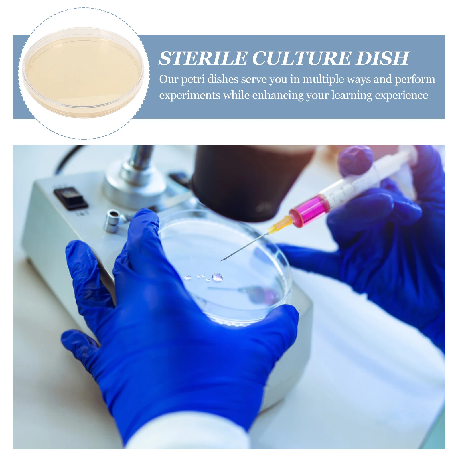 10 шт. тарелка с питательным агаром тарелки для культивирования тканей