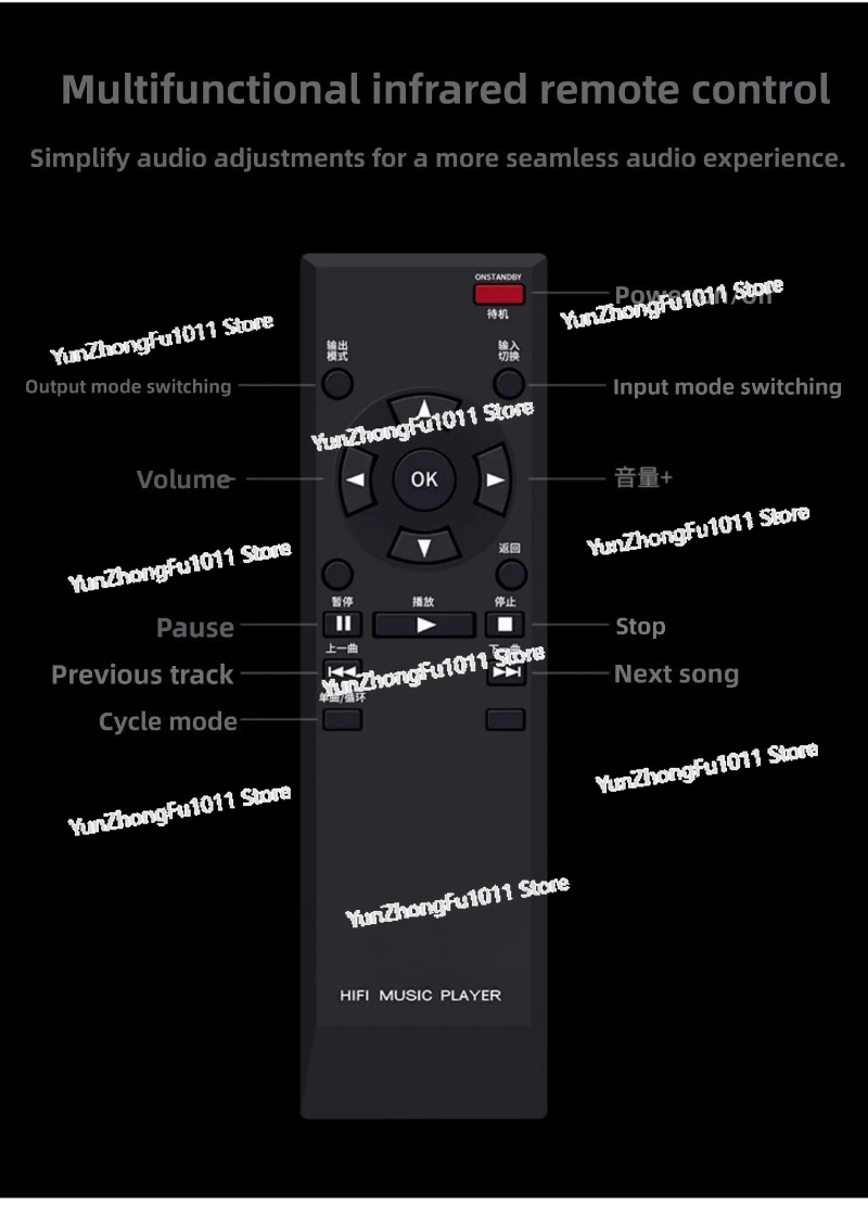 Фото Цифровой проигрыватель DV40C BRZHIFI с поддержкой U-дисков, DSD Master, Hi-Fi, воспроизведением без потерь, декодированием ES9039 и Bluetooth 5.3 №3