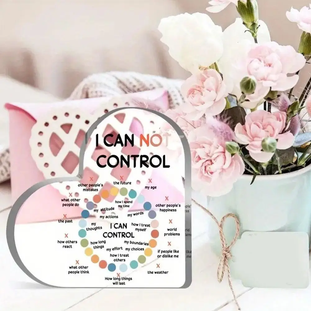 1 шт. акриловое украшение в виде сердца умственное здоровье