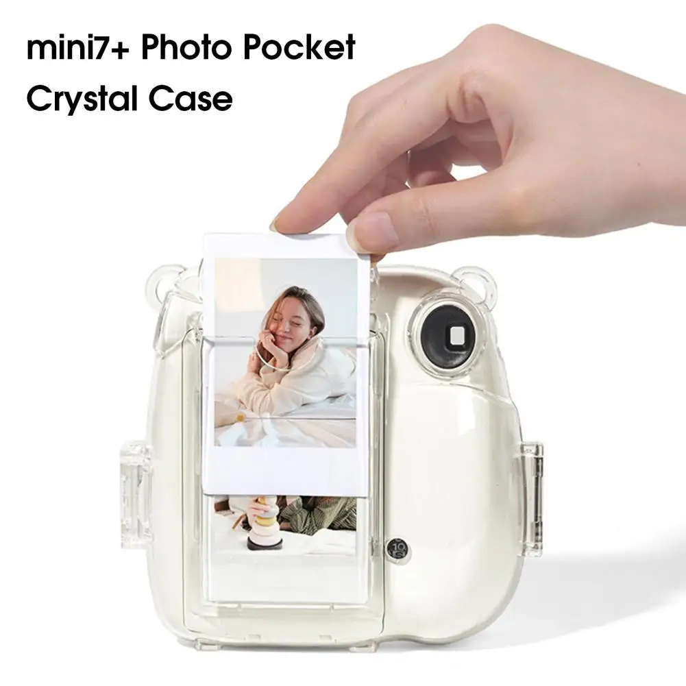 Dust-proof with Shoulder Strap Clear Camera Storage Pouch Photo Bag for Instax Mini 7+ | DVR Holders