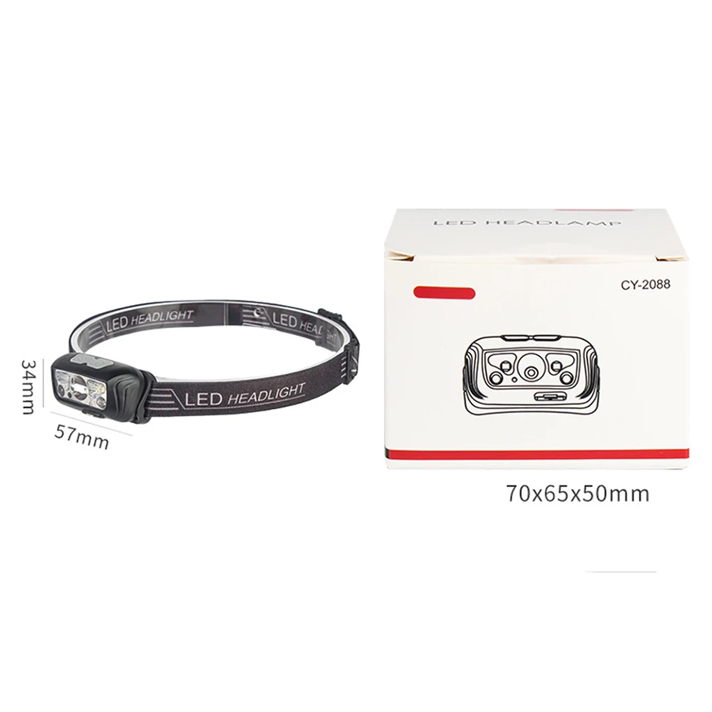 

Optical Headlamp 5000 Lumens High-brightness-wick USB Cable Waterproof