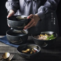rhe japanese ceramic bowl for rice noodle soup bowl restaurant kitchen home decoration cutlery