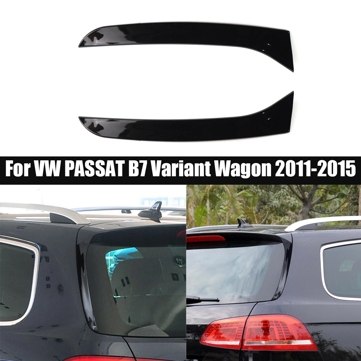 

Rear Window Side Spoiler Spoiler Canard Canards Splitter For VW Passat B7 Wagon/Alltrack 2011 2012 2013 2014 2015 Car Decoration
