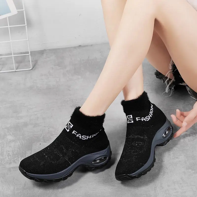 

Зимние кроссовки, повседневная обувь для бега для женщин, женские спортивные кроссовки для тенниса, женские спортивные ботинки для прогуло...