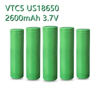 100 new original 3 7 v volt rechargeable us18650 vtc5 2600mah vtc5 18650 battery replacement 3 7v 2600mah 18650 batteries