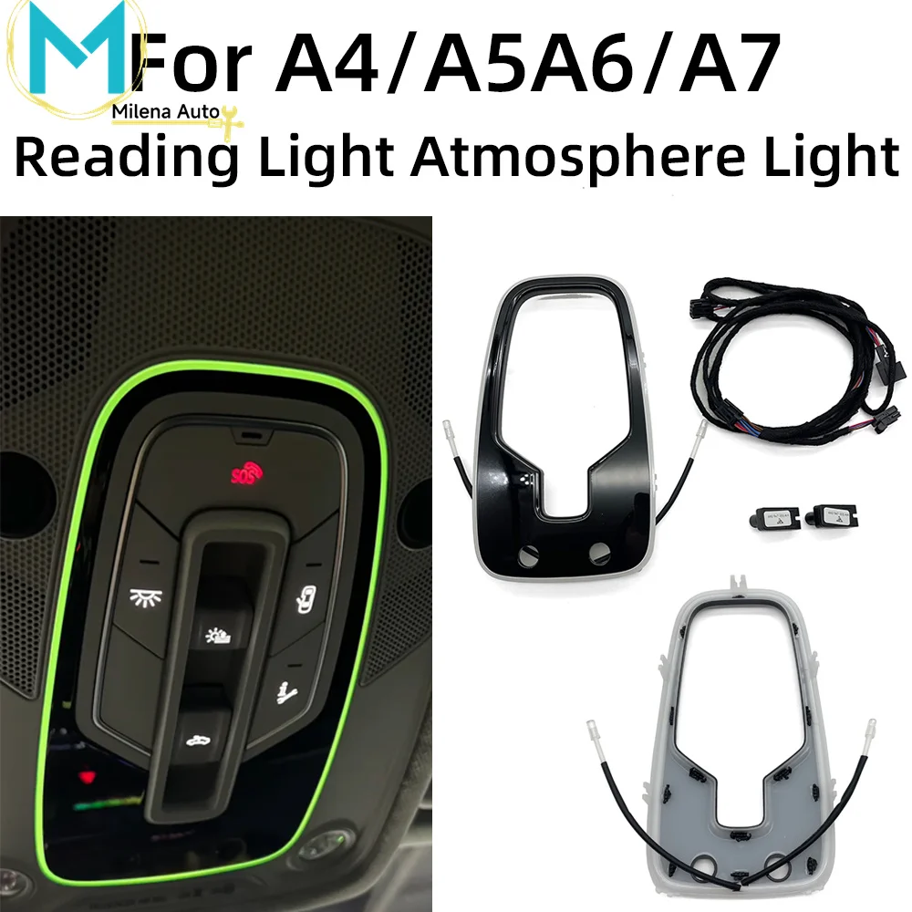 

Для Audi A4A5A6A7C8Q7Q817-24Aвтомобильная крыша RGB декоративная лампа обновление ремонт окружающего освещения светодиодный 32-цветные аксессуары лампа для чтения