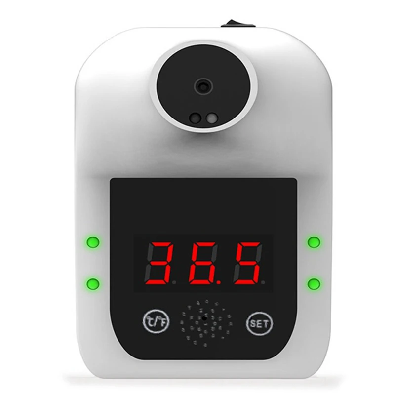 

Voice Non-Contact Infrared Digital Thermometer Measures the Wall Temperature of the Home Office