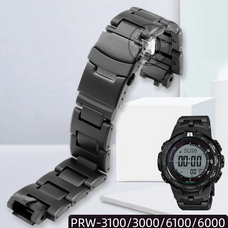 

Пластмассовый ремешок для часов casio protrek prw 6000, ремешок PRW-3000 / 3100 / 6000/6100Y, мужской спортивный браслет