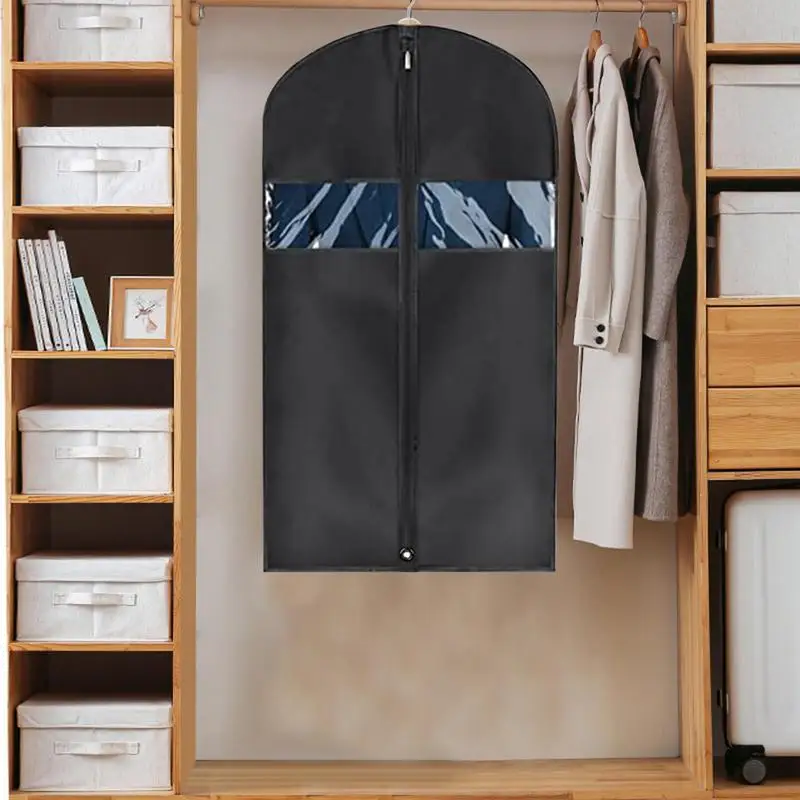 

Clothes Dust Bag Portable Dust Bag Easy Storage Dustproof And Waterproof Foldable Design Transparent Window Design Jacket Cover