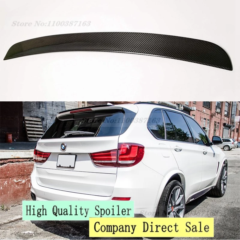 

X5 F15 M-эффективный стильный спойлер из углеродного волокна для заднего крыша автомобиля BMW X5 F15 2014-2017