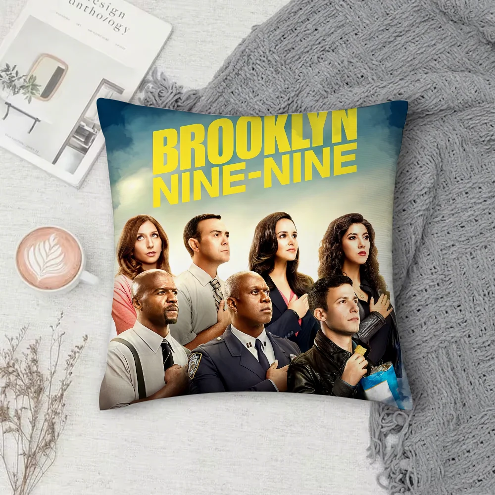 Фото TV B-Brooklyn N-Nine-Nine наволочка квадратный двусторонний принт короткий плюшевый чехол для диванной подушки для спальни прикроватная подушка №5