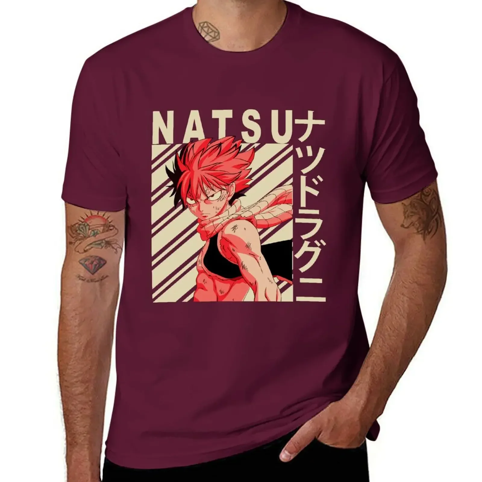 Natsu dragneel-винтажная художественная Футболка essential футболка аниме винтажная rapper