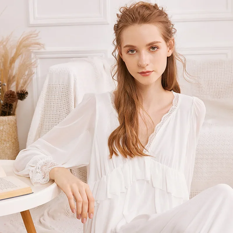 Винтажные ночные рубашки в викторианском стиле осенняя искусственная принцесса