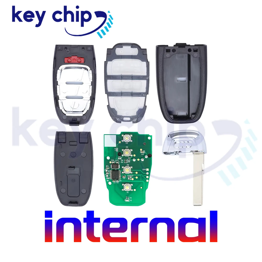 46-кнопочный брелок-ключ IYZFBSB802 8K0959754F 8K0 959 754F PCF7945A  HITAG 2 для Audi A4 A5 Q5 S4 S5 (art.: 3920d4ec95233) - 3920d4ec95233