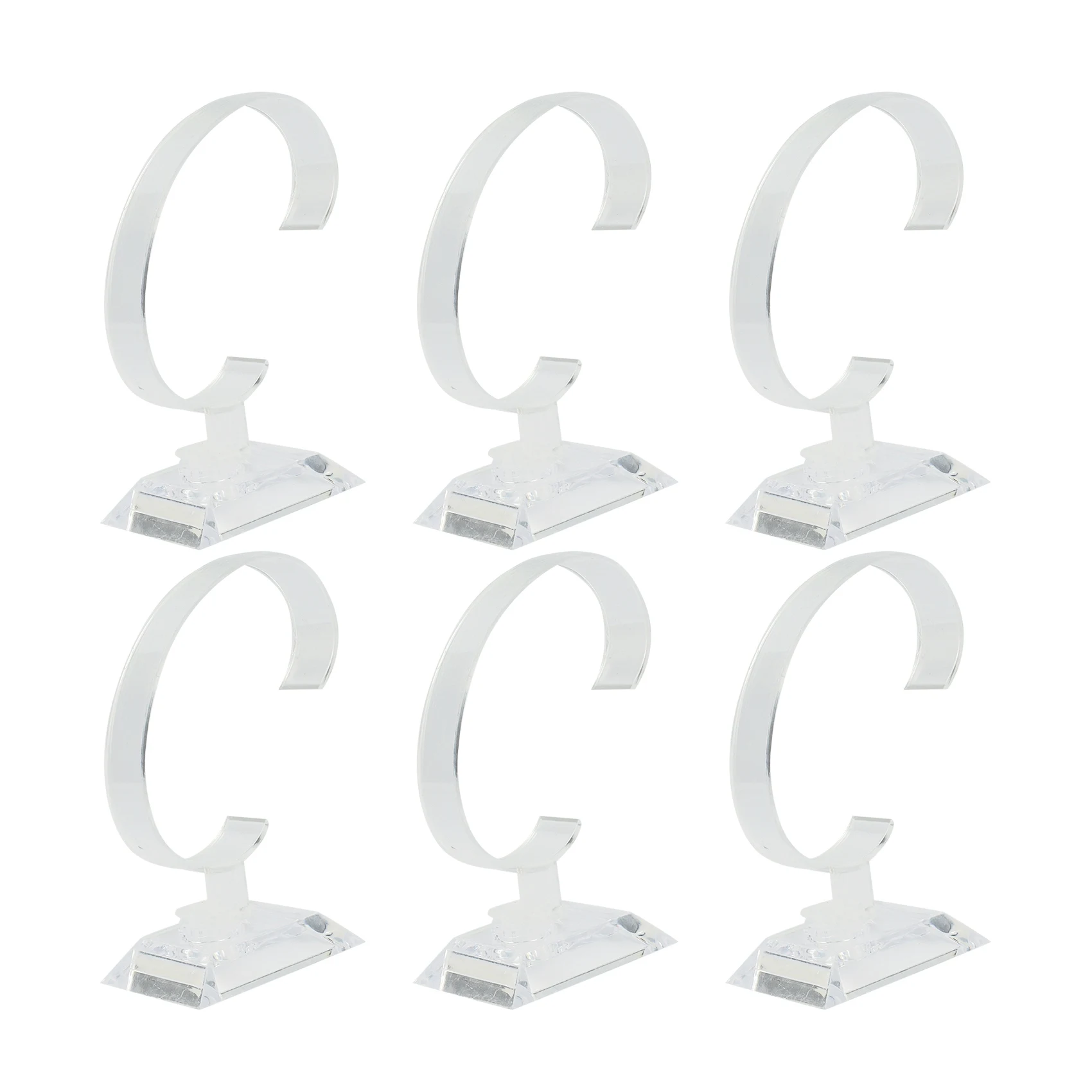 

6 x Plastic Jewelry Bangle Cuff Bracelet Watch Display Stand