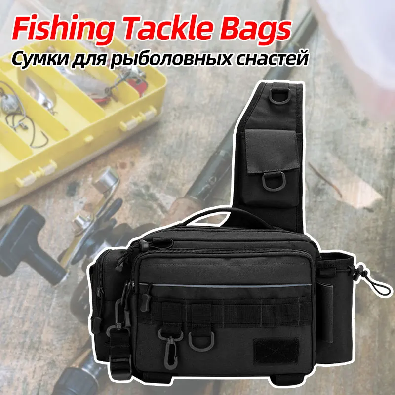 

Multifunctional Fishing Tackle Bags Single Shoulder рыбалка Bag Waist Pack Fish Lures Gear Utility Storage для рыбалки Bags