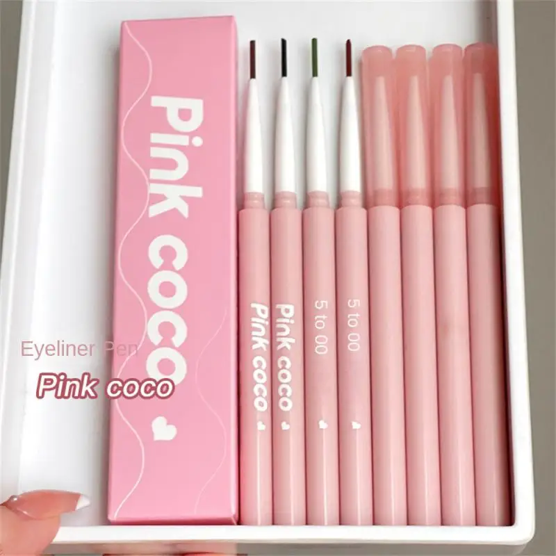 

Подводка для глаз Pinkcoco, гелевый карандаш, очень тонкая, лежа, шелкографическая ручка, мягкая, удобная в ношении, Высококачественная матовая подводка для глаз, долговечный инструмент для макияжа