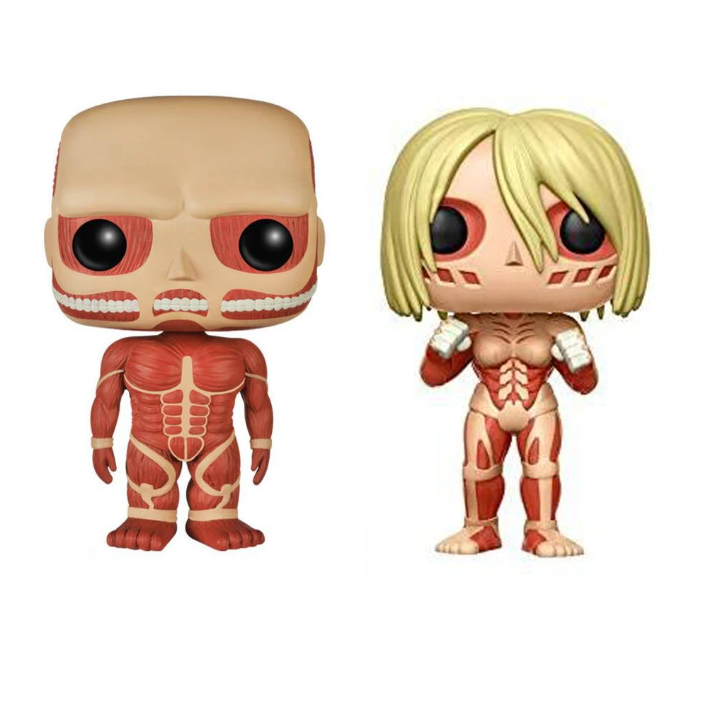 

Anime Attack On Titan Female COLOSSAL TITAN Vinyl Figure Model Collection Toys