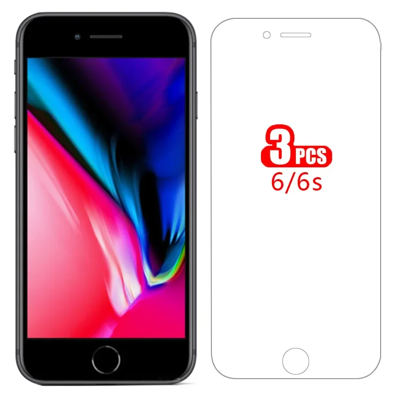 чехол для iphone 6 6s plus защитная пленка экрана закаленное стекло на iphone6 s s6 iphone6s 6plus