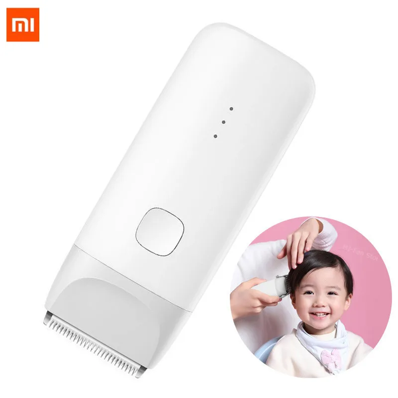 

Xiaomi mitu Детская электрическая машинка для стрижки волос белая керамическая головка с низким уровнем шума профессиональная Водонепроницаем...