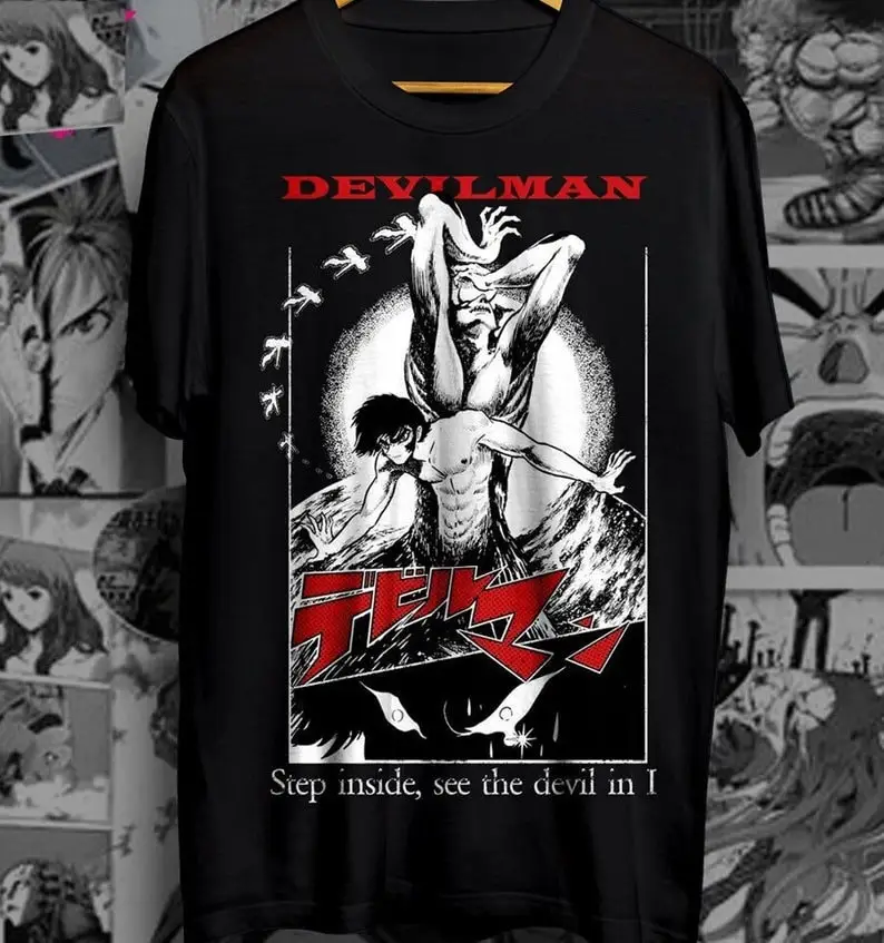 Футболка унисекс с аниме Devilman Crybaby Akira Fudo рубашка Ryo Asuka Manga