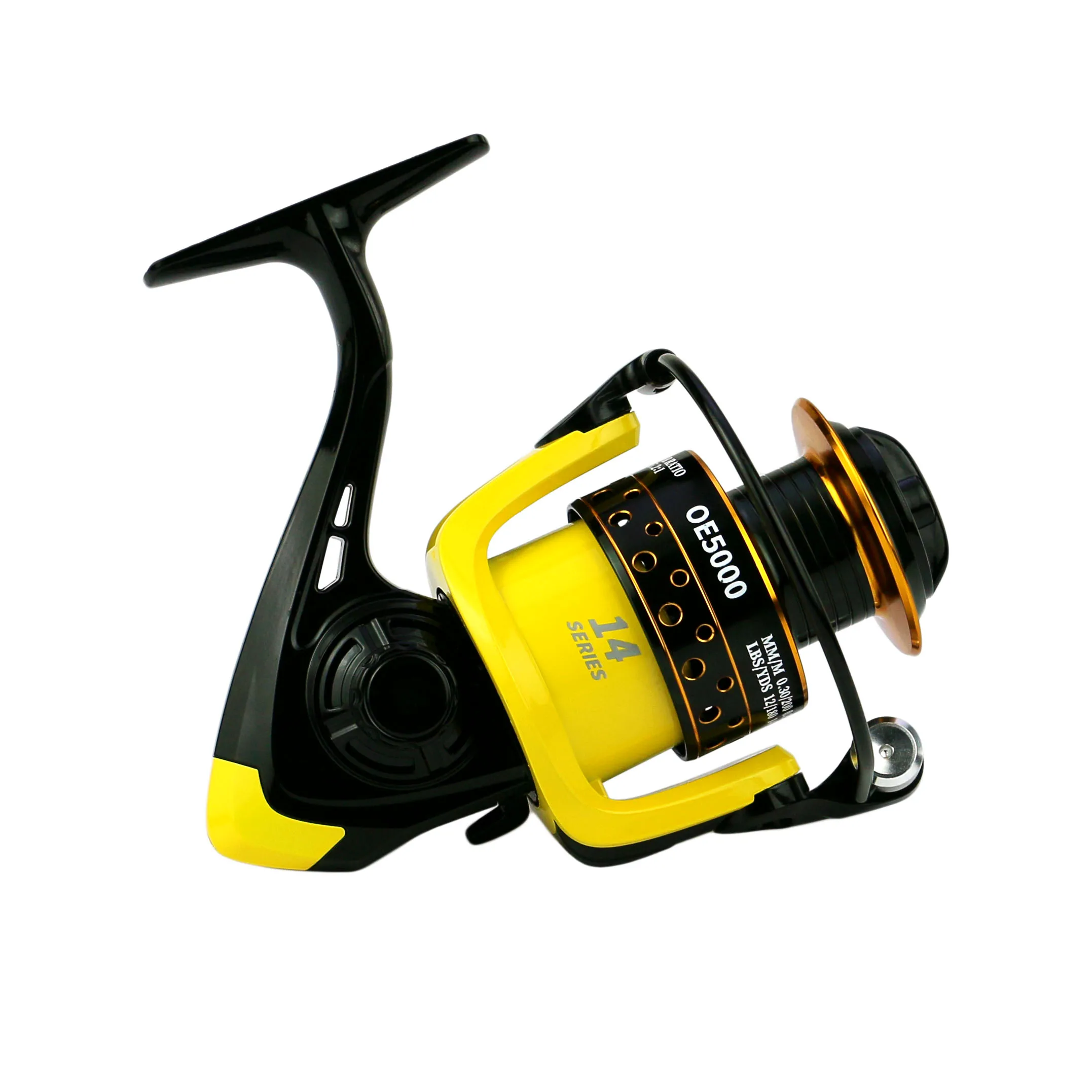 

BAKAWA New Spinning Fishing Reel OE Yellow 2000-7000 Series for Sea Saltwater Metal Wheel Carp Fishing Accessories