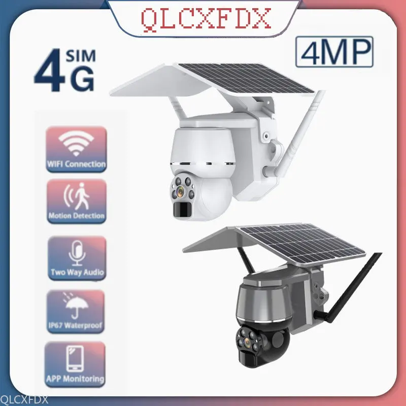 

IP-камера с солнечной панелью, 4 МП, 4K, Wi-Fi, 4G