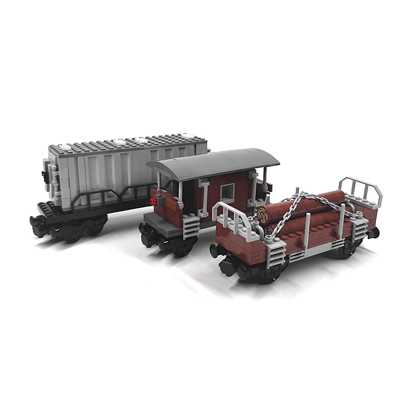 Train Cabin Moc Small Ornament 92088 Building Blocks Railway Rail DIY Car Chassis Track Simulation Scene Child Gifts Toys
