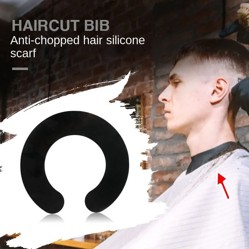 

1pc Silicone Bib Hair Dye Shawl Baked Oil Bib Barber Shop Breakproof Waterproof Bib Hair Scissors Bib Barber Accessories