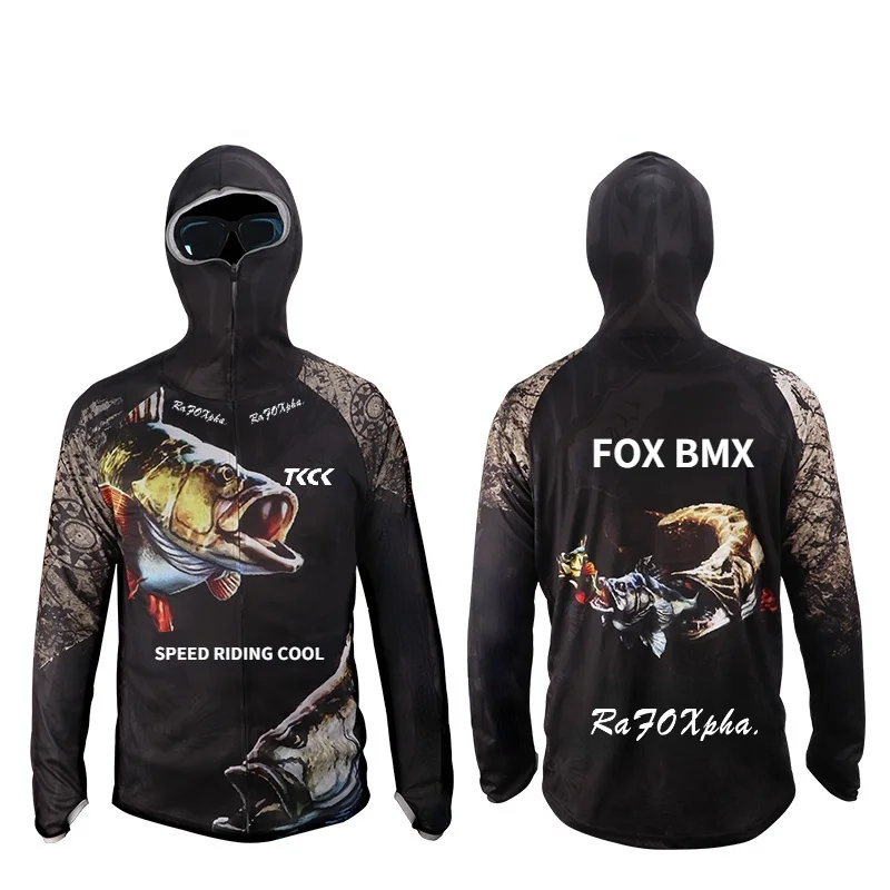 Одежда для рыбалки с защитой от УФ-лучей и молнией быстросохнущие рубашки солнца