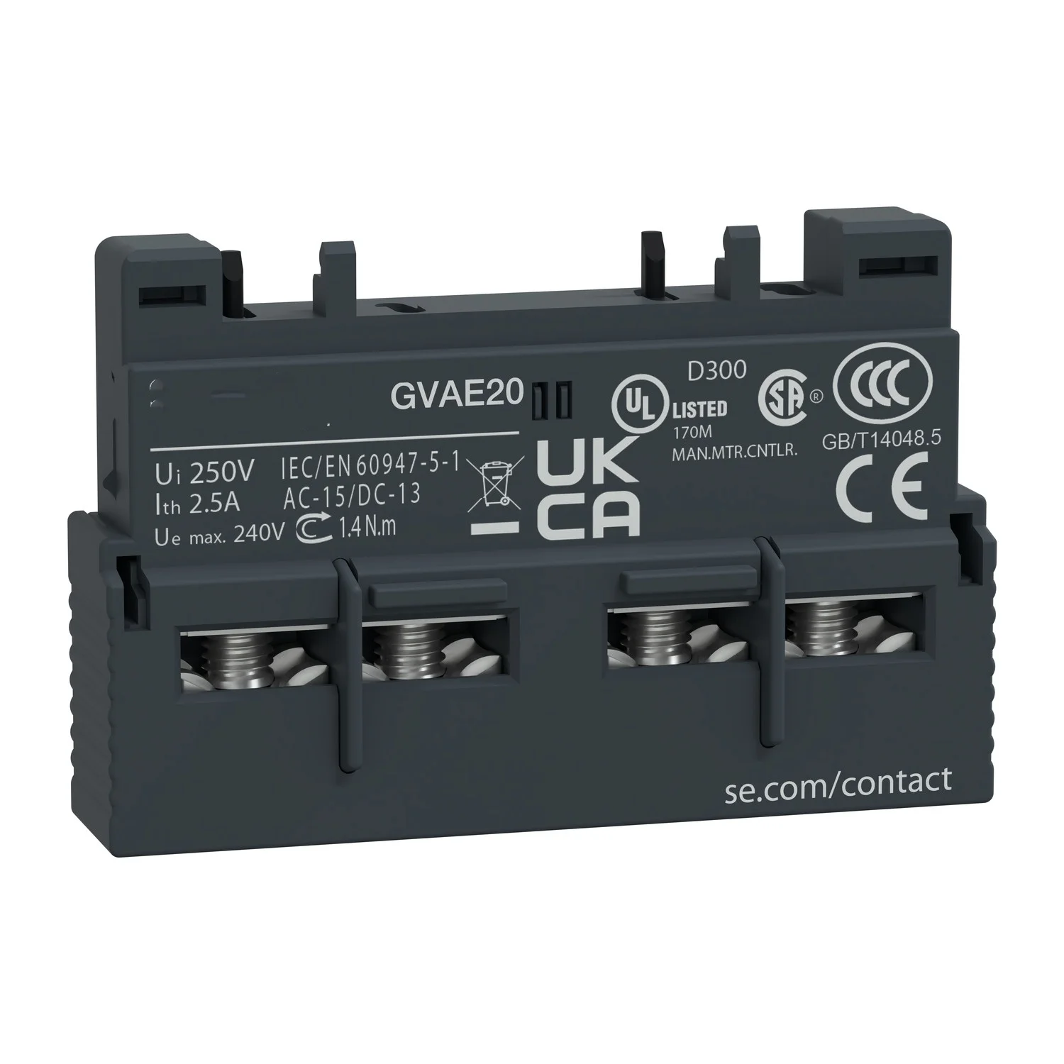 

GVAE20 GVAE-20 TeSys GV2 & GV3-вспомогательный контакт-2 NO