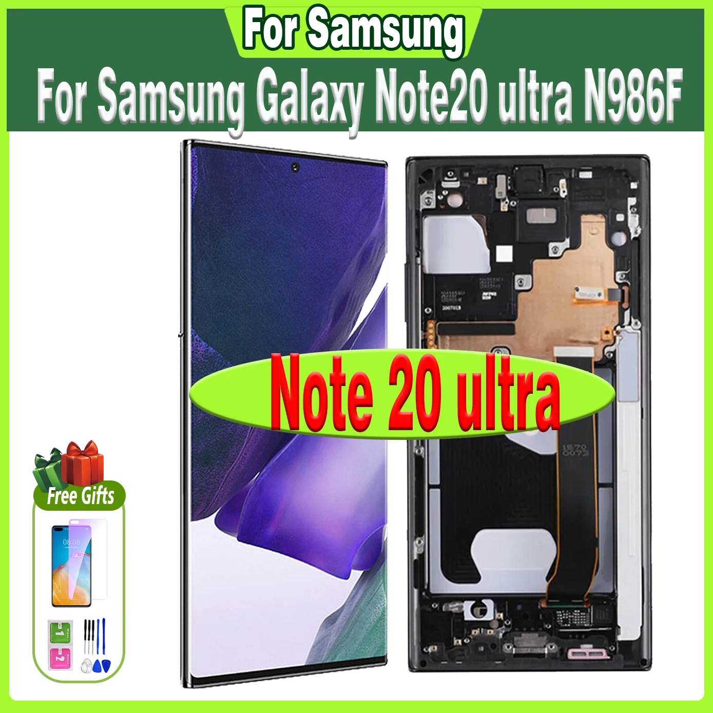 ЖК-дисплей OLED 6,9 дюйма для Samsung Galaxy Note 20 Ultra Note20U N986B N985 N985F