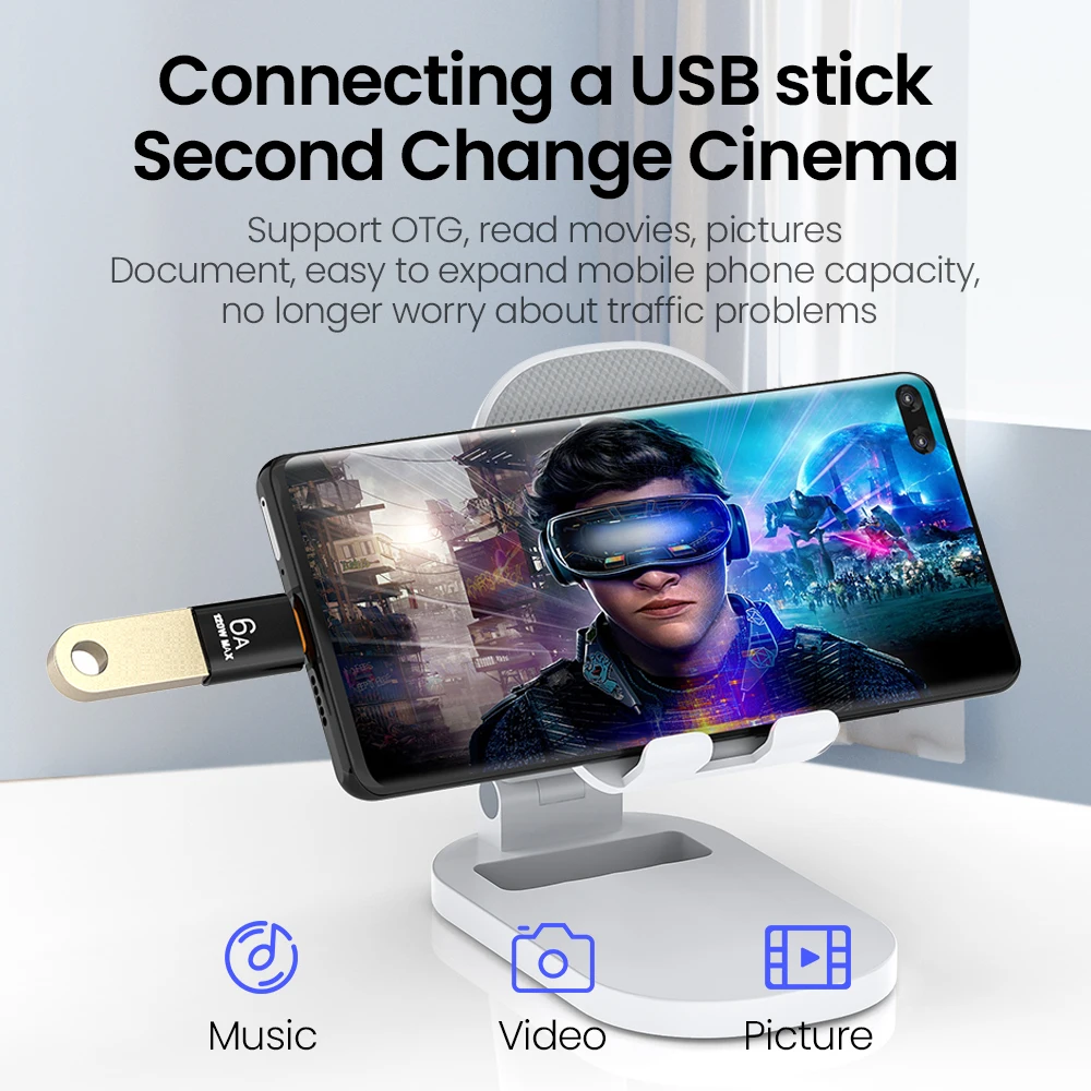 Фото Адаптер OTG Type C (папа)-USB (мама) №4