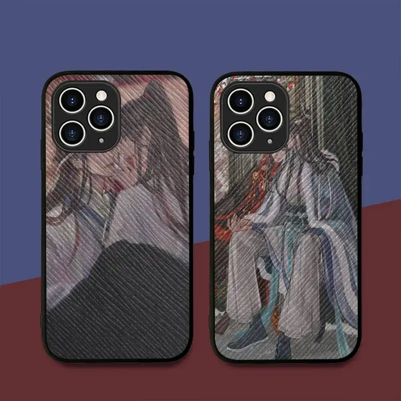 

mo dao zu shi Phone Case Hard Leather Case for iPhone 11 12 13 Mini Pro Max 8 7 Plus SE 2020 X XR XS Coque