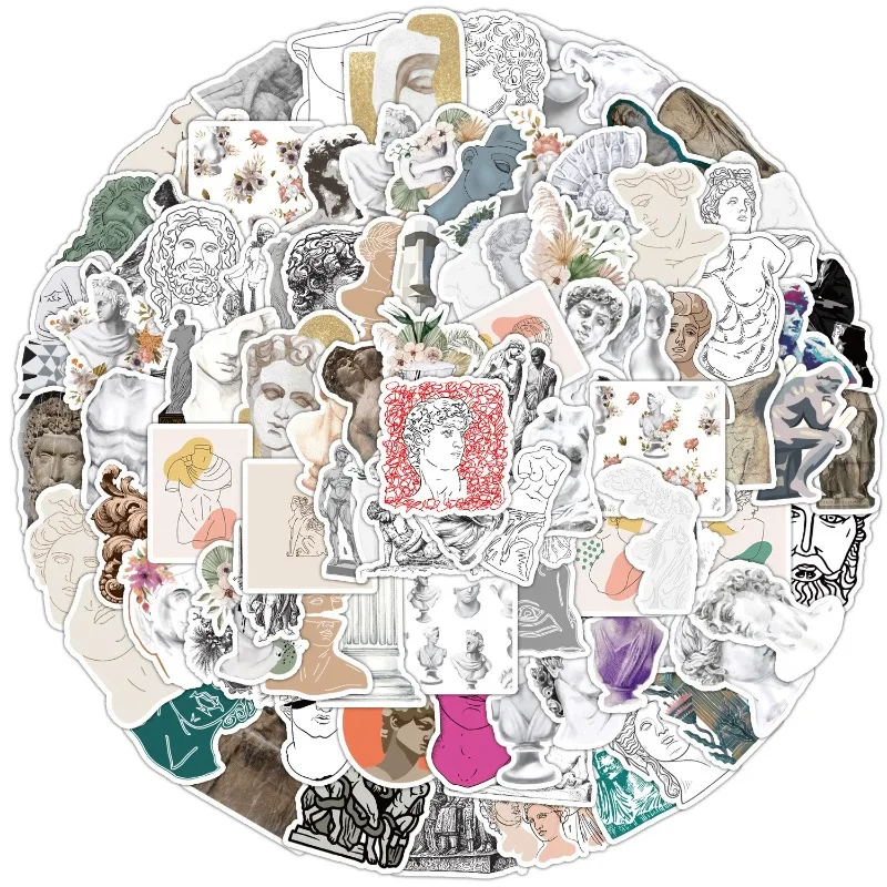 

50/100 шт., декоративные водонепроницаемые наклейки для ноутбука, чемодана, холодильника