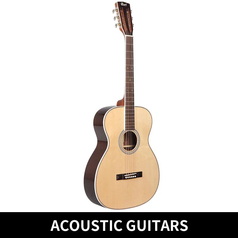

Cort L500-O Acoustic Guitar 40 inch OM body with Sitka spruce top solid , Rosewood and maple Back&Side with free Guitar Case