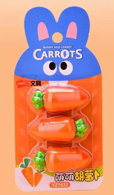 Ластик морковка K-MIME 3 шт мария михайловна лукашкина что растет на грядке морковка для мышат