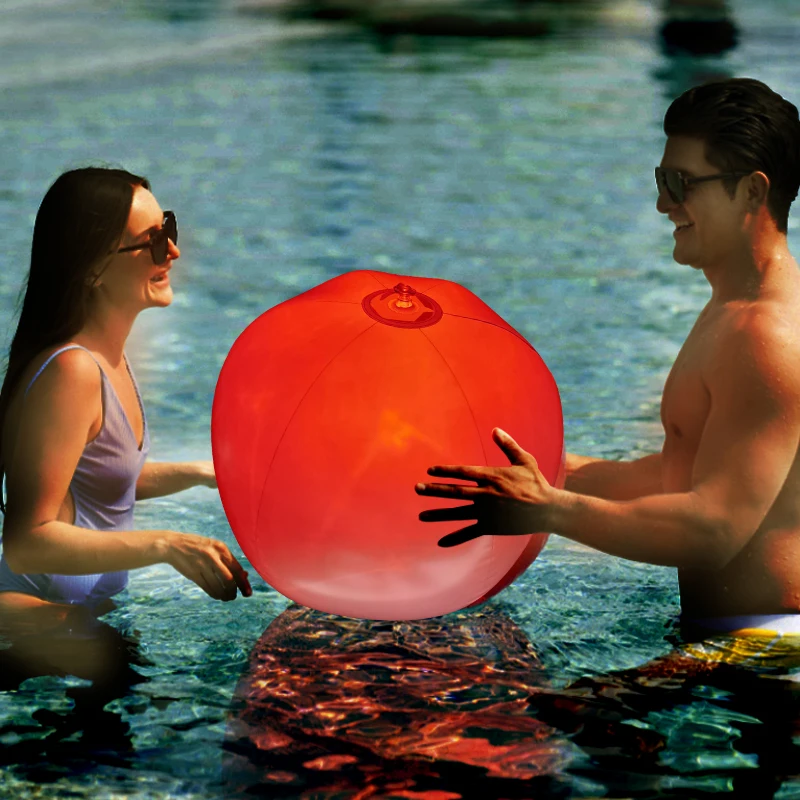 

Надувной пляжный мяч со светодиодный светильник кой, 12 цветов