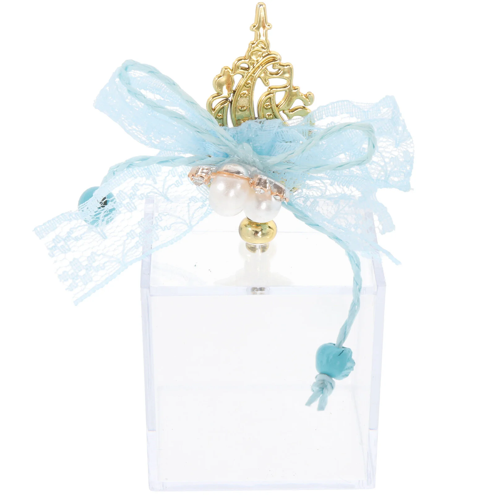

12 Pcs Bead Organizer Box Candy Wrapping Boxes Chocolate Decorate 4.6X4.6X9.3CM Storage Case Blue Plastic Goodie Baby